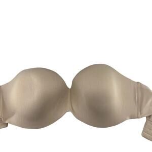 Maidenform Full Coverage Strapless Underwire Bra 40DDD Latte Lift